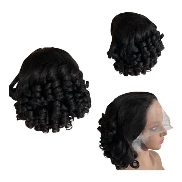 5*5 straight curly, 14” inches black